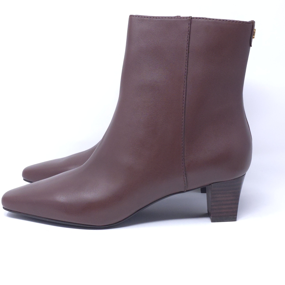 LAUREN Ralph Lauren Ankle Boots Willa Dark Mahogany 9.5 Medium - Picture 4 of 10